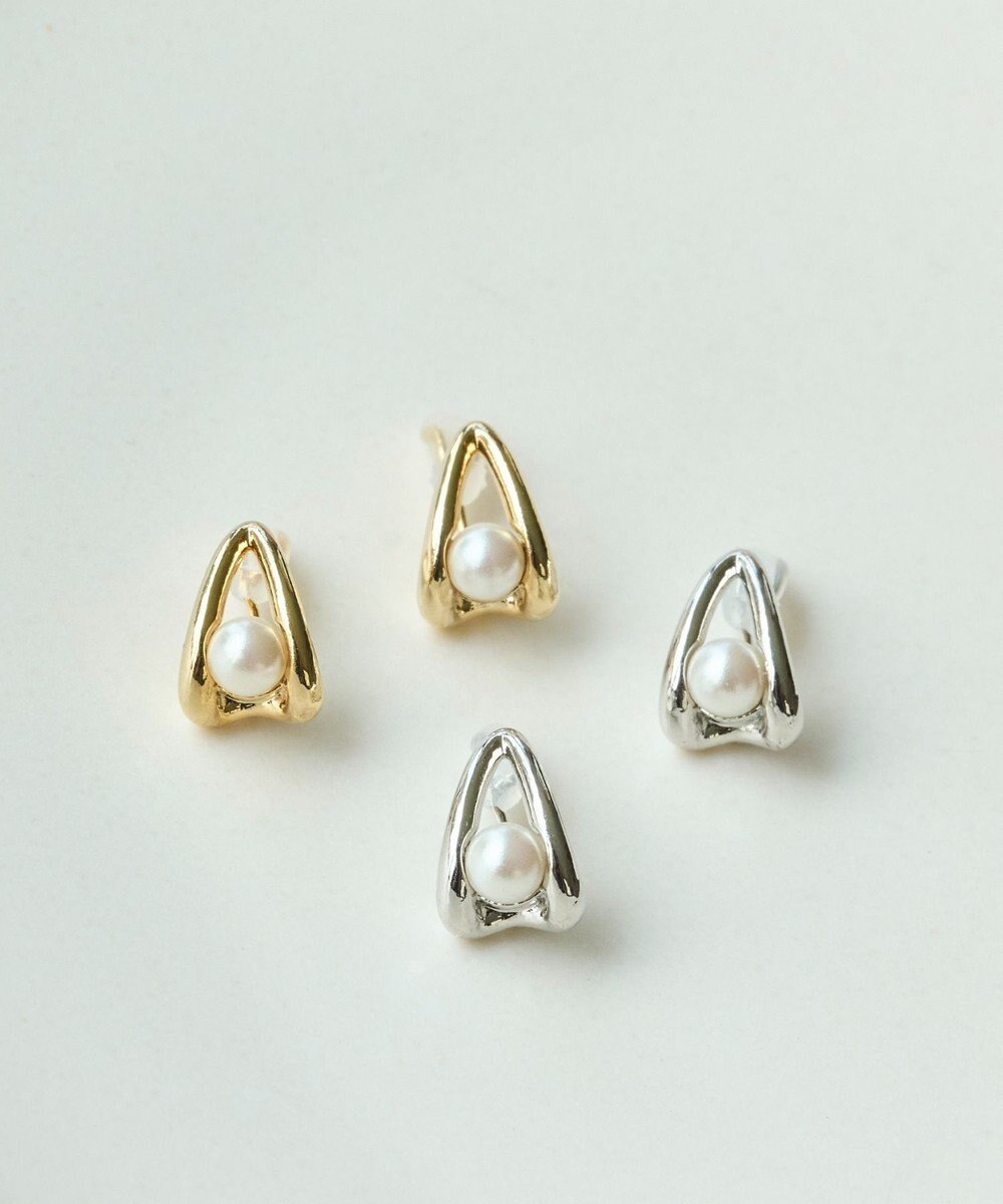 Phoebe 【痛くないシリーズ/金属アレルギー対応】ドロップパールライトフィットイヤリング　ゴールド 