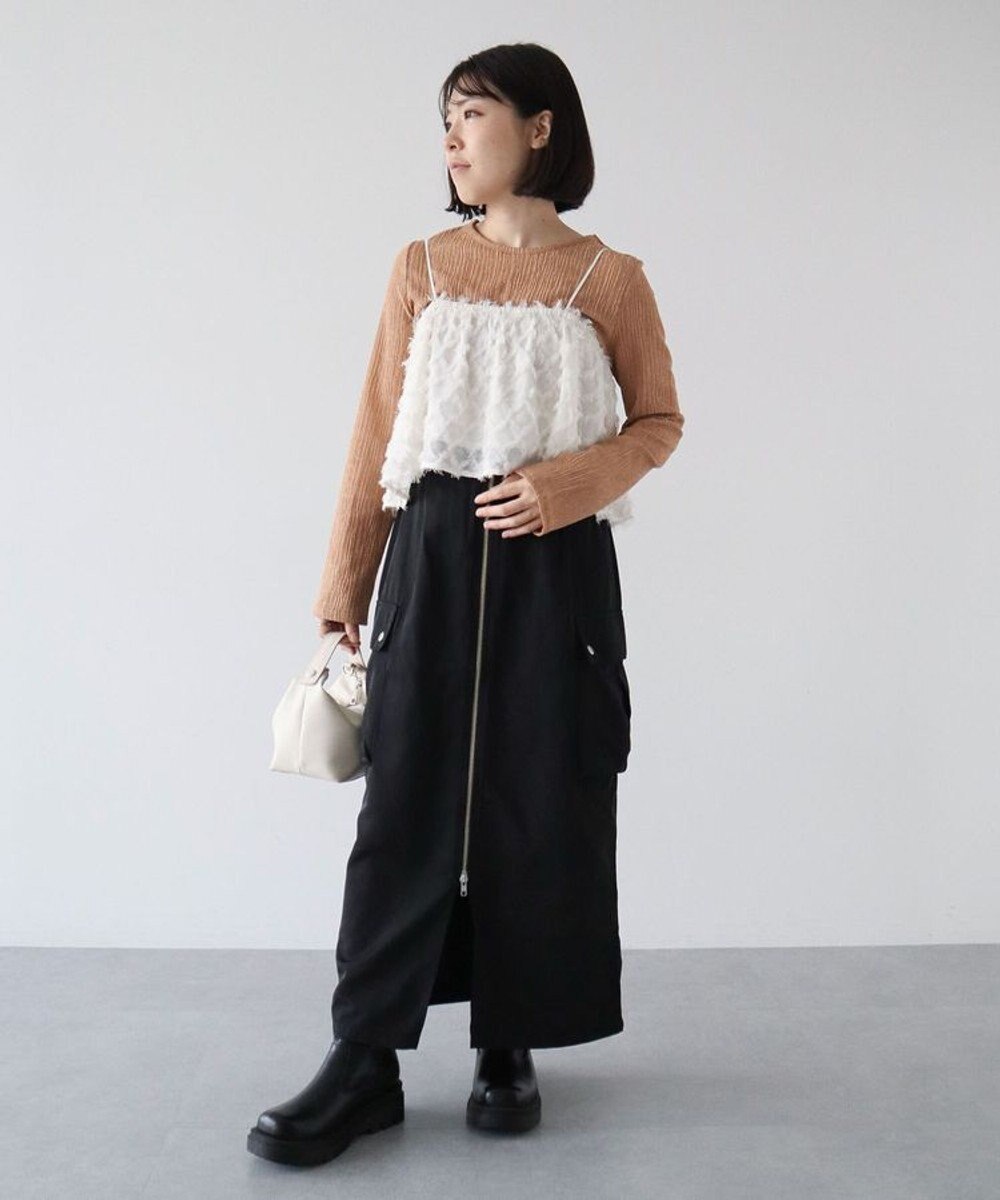 Green Parks ・ＥＬＥＮＣＡＲＥ　ＤＵＥフリンジジャカードビスチェ 