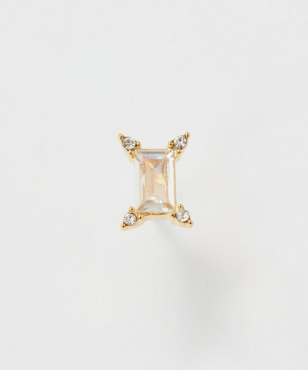 Phoebe 【金属アレルギー対応】クラシックバケットビジューセラミックピアス/ニッケルフリー（片耳） 