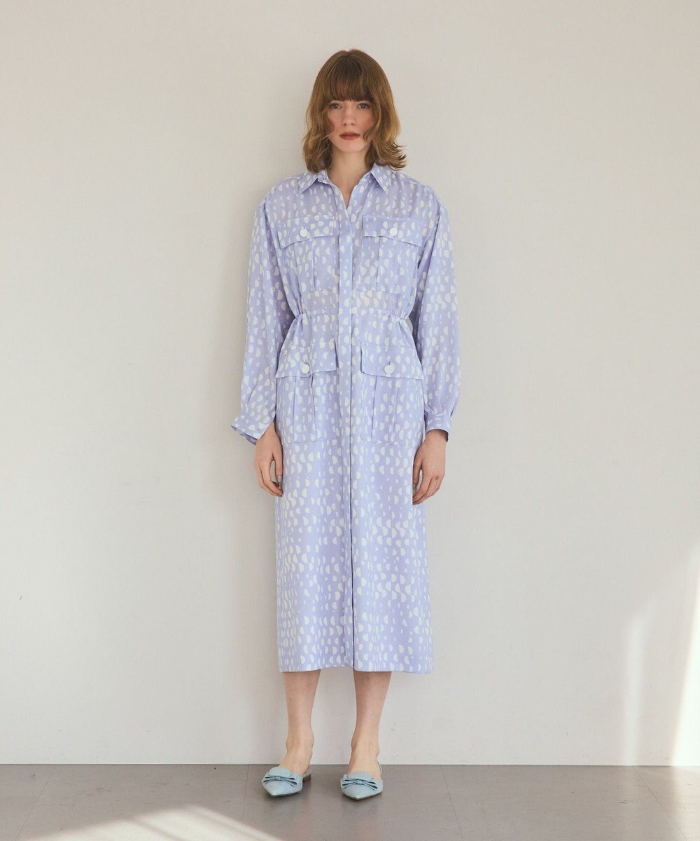 GRACE CONTINENTAL ハーフドットミリタリーワンピース 