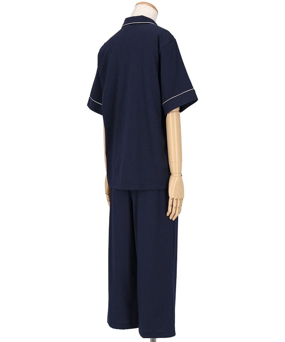 ワコール／睡眠科学 パジャマ 5分袖 半袖 8分丈 綿100%(本体) 天竺素材 メンズ YGT151 睡眠科学／ワコール 