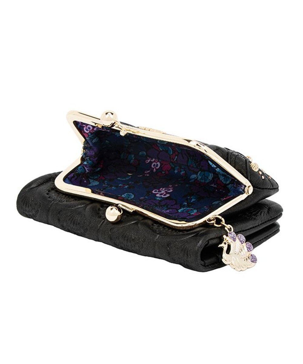 ANNA SUI ピーコック 二つ折り口金財布 