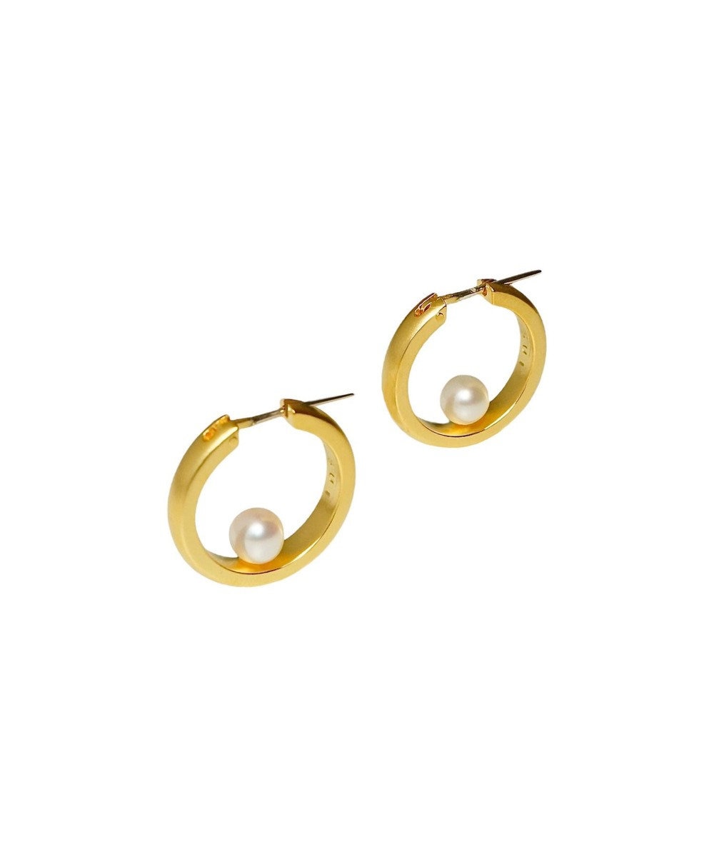 susui 【pearl doughnut】フープピアス (YGMAT)_両耳 
