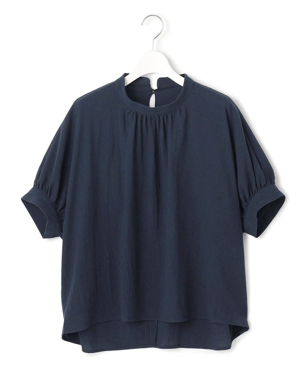 J.PRESS YORK STREET 【WOMEN】バックドレープドルマン ブラウス 