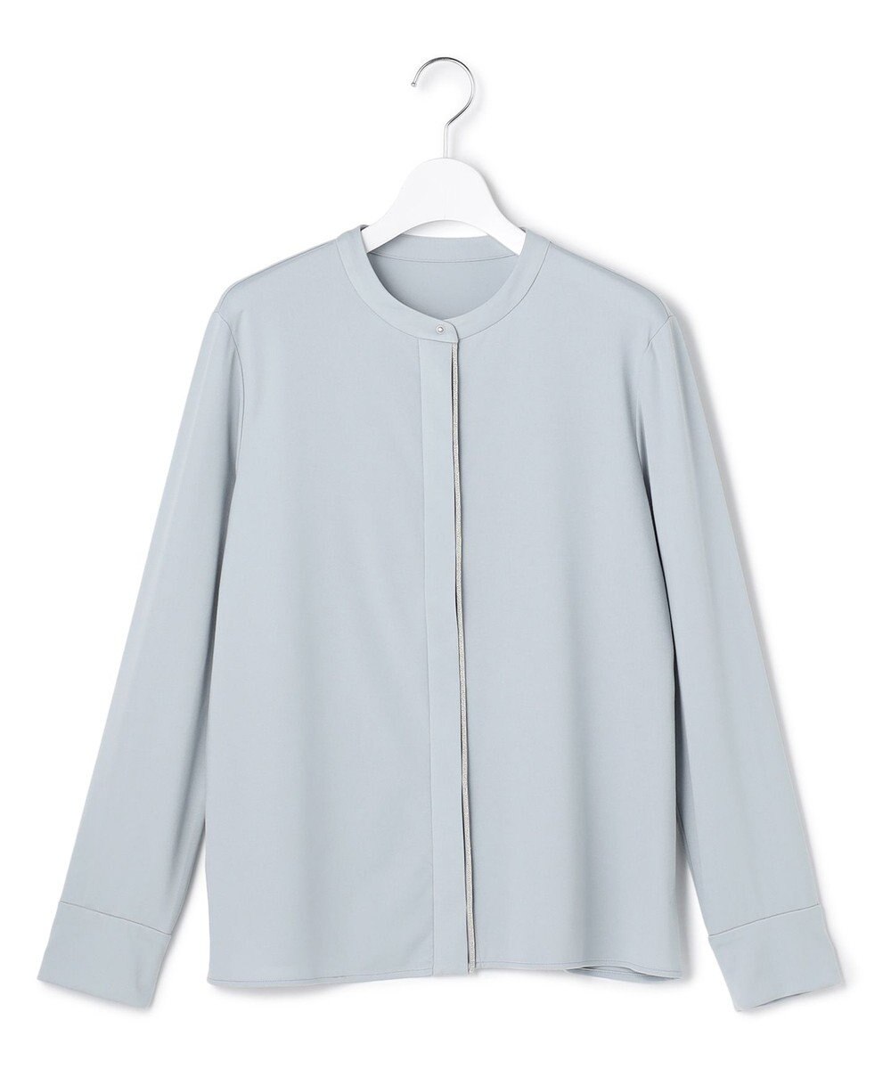 ICB 【洗える】 コンパクトモクロディ バンドカラーカットソー 