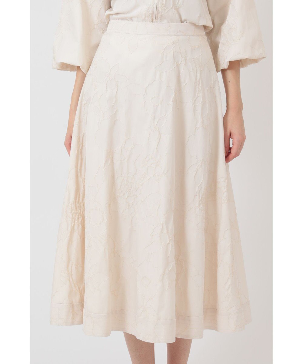 DAKS 【TV着用｜梅津弥英子アナ】フラワーモチーフジャガードスカート 