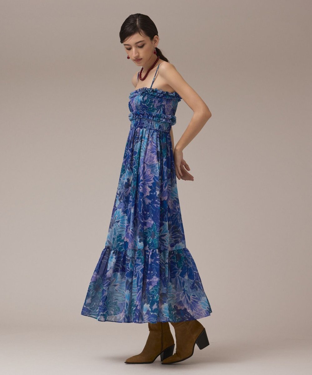 GRACE CONTINENTAL タイダイリーフプリントワンピース 