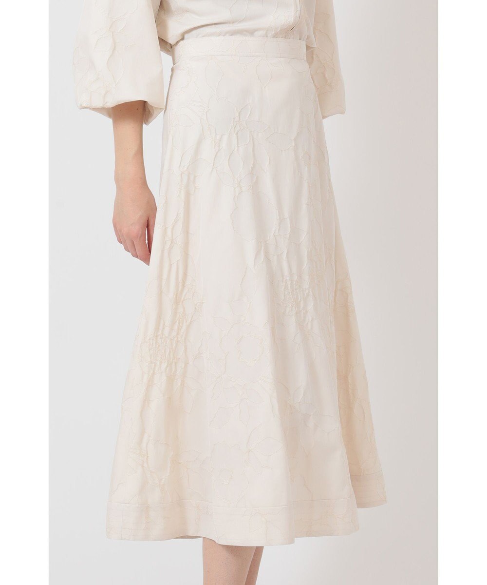 DAKS 【TV着用｜梅津弥英子アナ】フラワーモチーフジャガードスカート 