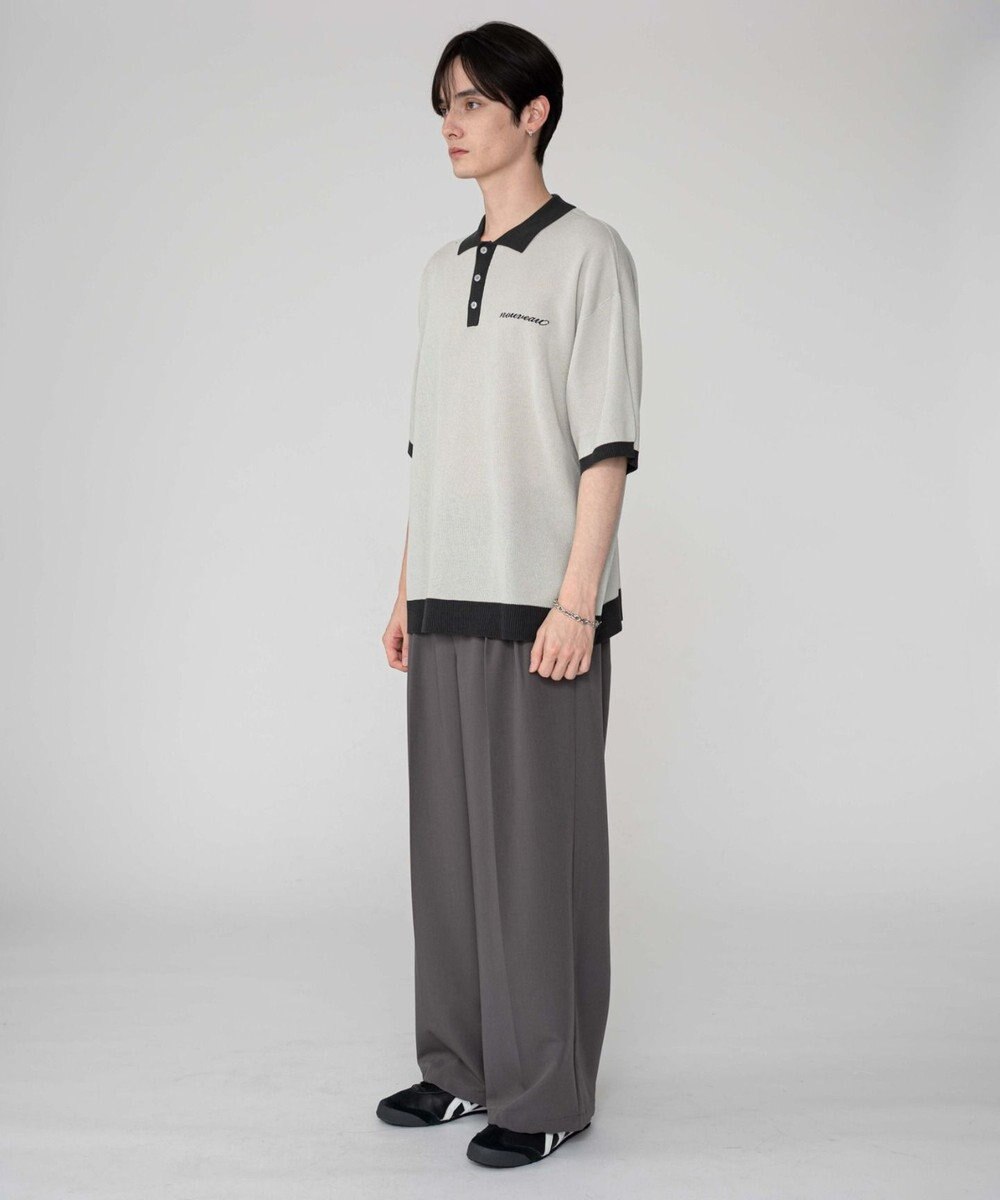 WEGO 【ユニセックス着用ITEM/MLサイズ展開】ワンポイントニットポロシャツ（SS） 