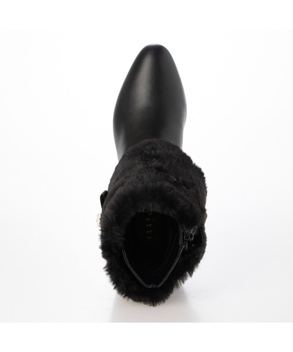 ing <Pitti>4WAYファービジューリボンベルトショートブーツ 