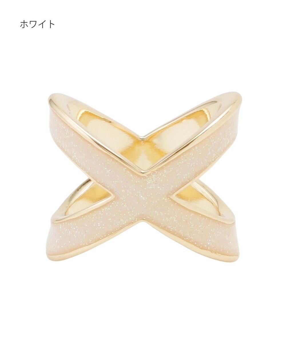 MOONBAT Luna Luce(ルナルーチェ)スカーフリング ラメ Cross お手持ちのスカーフを通すだけ ギフト 