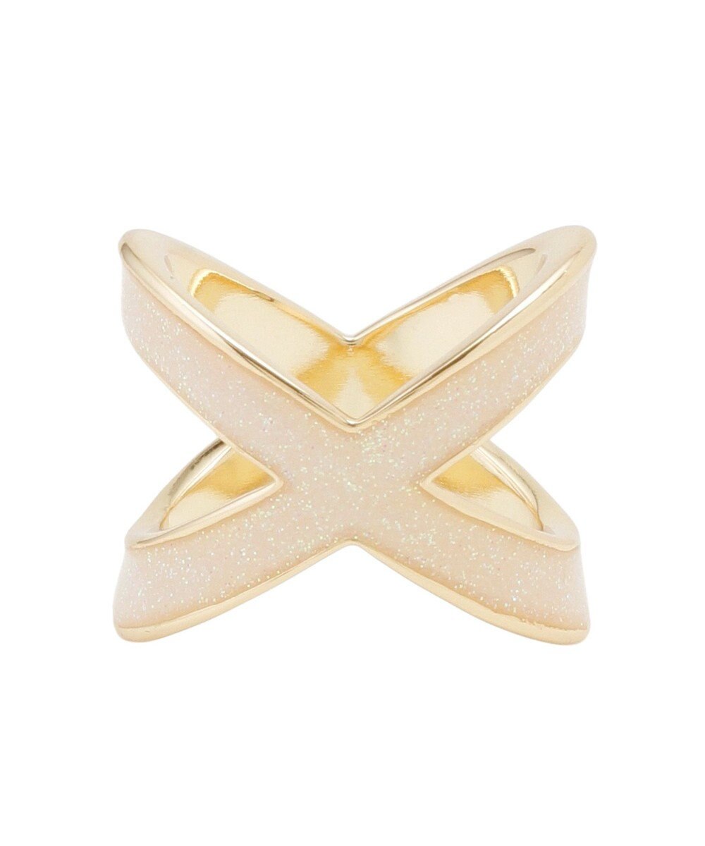 MOONBAT Luna Luce(ルナルーチェ)スカーフリング ラメ Cross お手持ちのスカーフを通すだけ ギフト 