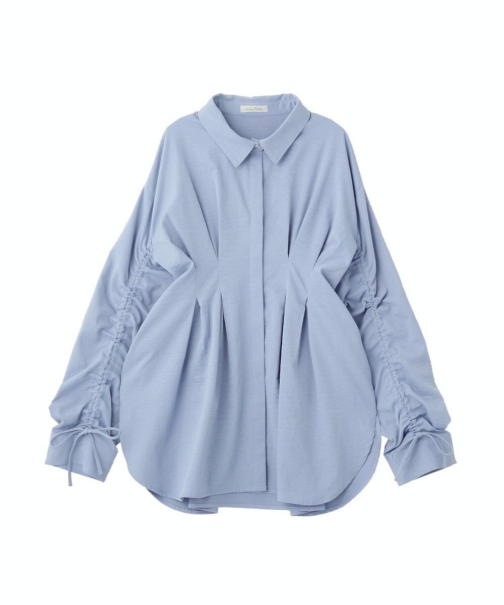 Green Parks 【WEB限定】ドロストシャーリングウエストタックシャツⅡ 