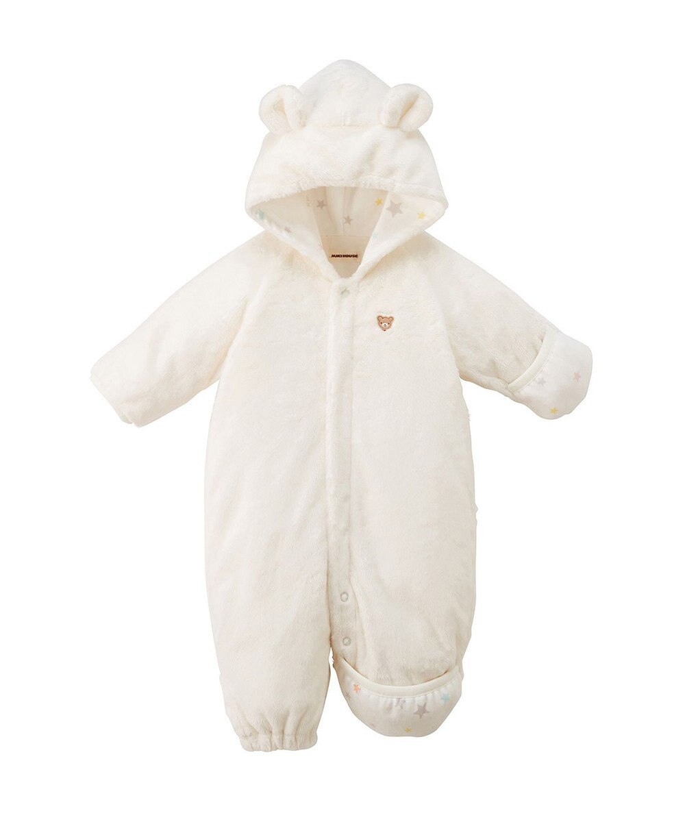 MIKI HOUSE HOT BISCUITS 【ミキハウス】【50-70cm】 マイクロファー ツーウェイオール 