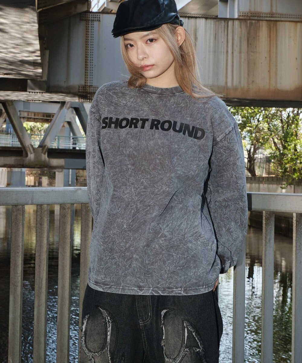WEGO 【ユニセックス着用ITEM】ケミカルウォッシュグラフィックT（LS） 