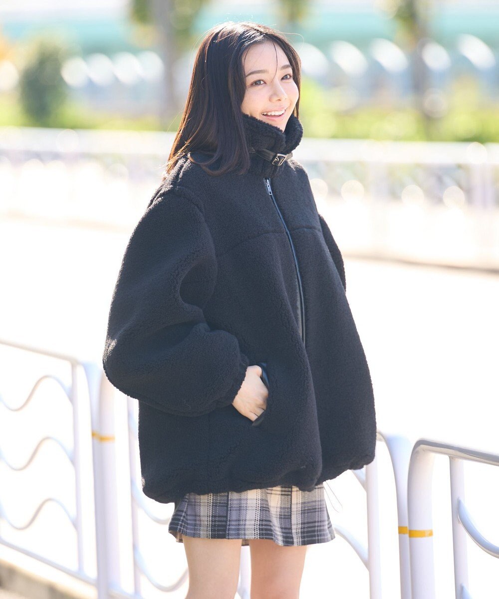 earth music&ecology ボアルーズブルゾン 