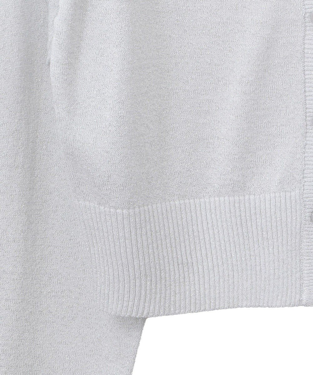 earth music&ecology シアーラメＶネックカーディガン 