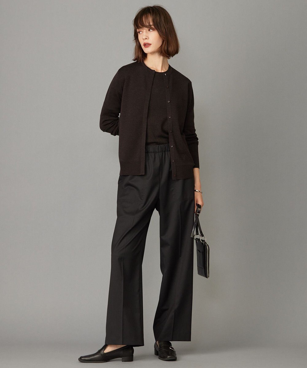 ICB 【洗える】エクストラファインメリノ クルーネックプルオーバー 