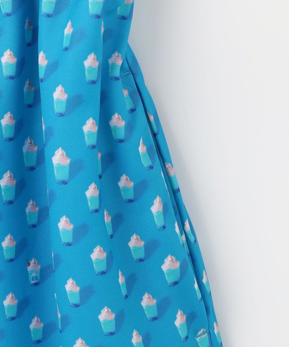 23区GOLF 【WOMEN】【接触冷感・UVケア・吸水速乾】アイス柄 切替ワンピース 