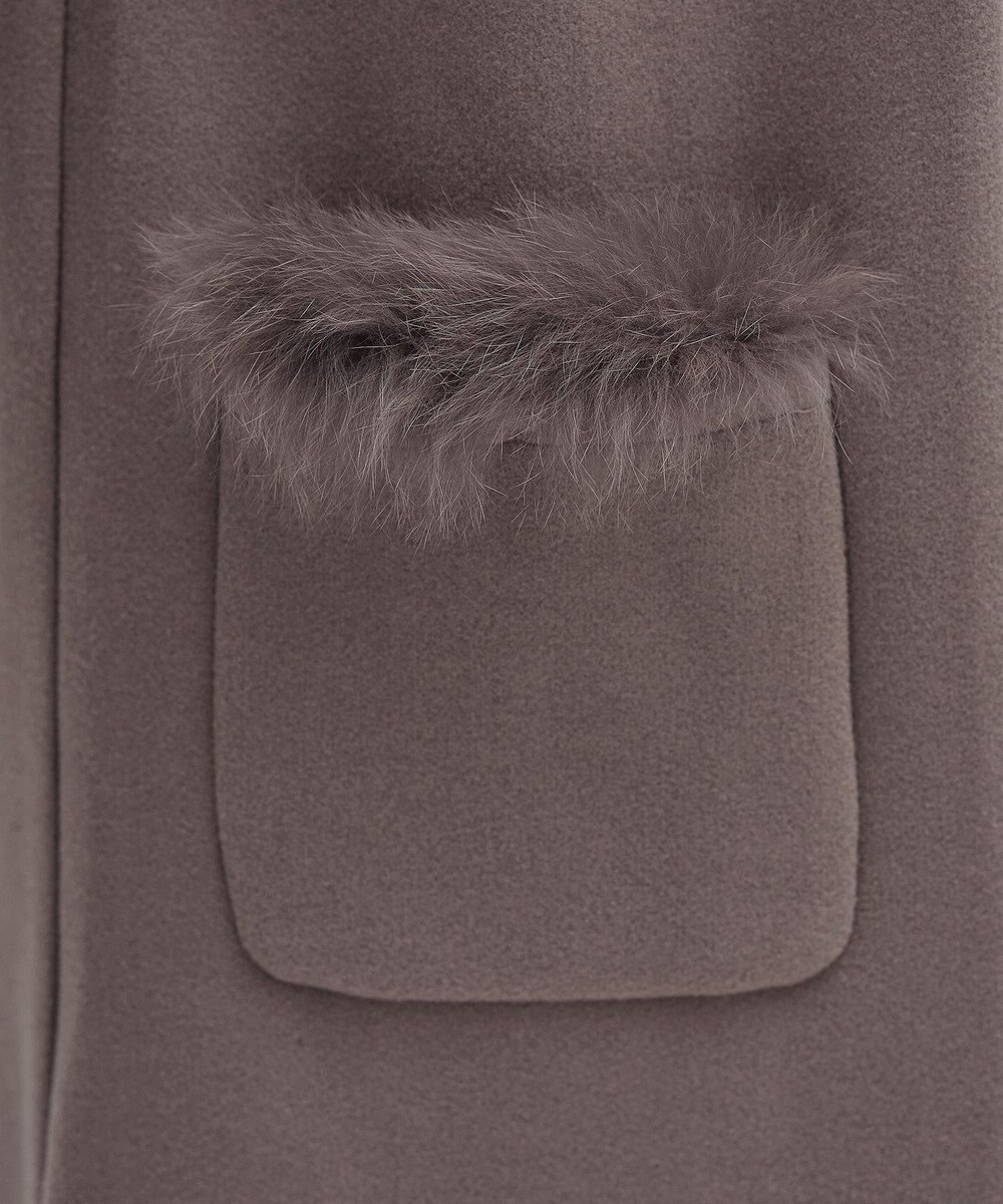 Tiaclasse 【2WAY】さらっと羽織れるFOXファーコート 