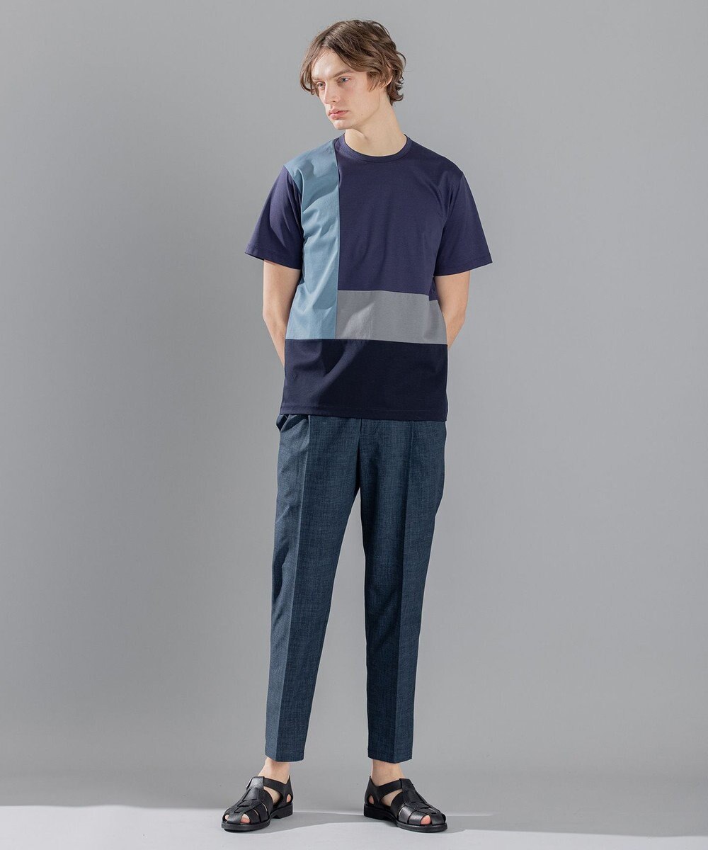 JOSEPH HOMME カラーコットンブロック クルーネックＴシャツ 