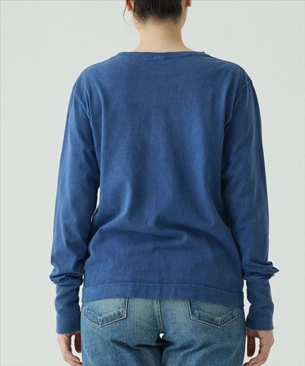 caqu caqu x GoodOn roundneck L/S tee  シンプルゆったりフィットシャツ 