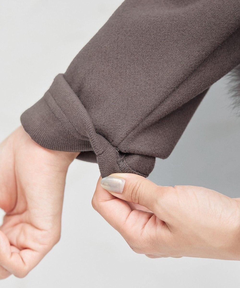 Tiaclasse 【2WAY】さらっと羽織れるFOXファーコート 