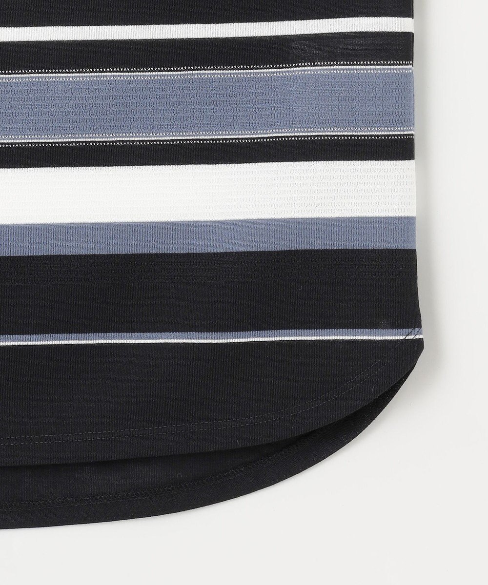 J.PRESS LADIES S パネルボーダー フレンチスリーブ カットソー 