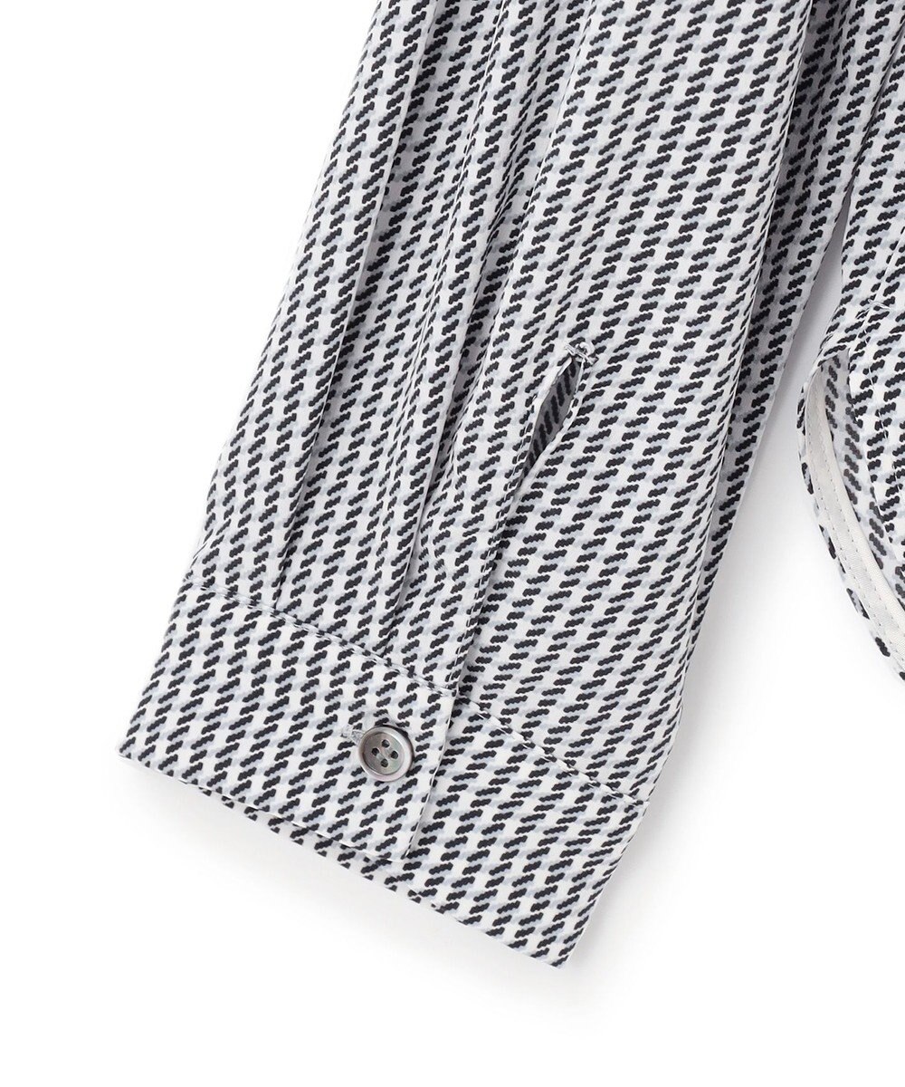 23区 L ハウンドトゥースプリント スタンドカラー ブラウス 