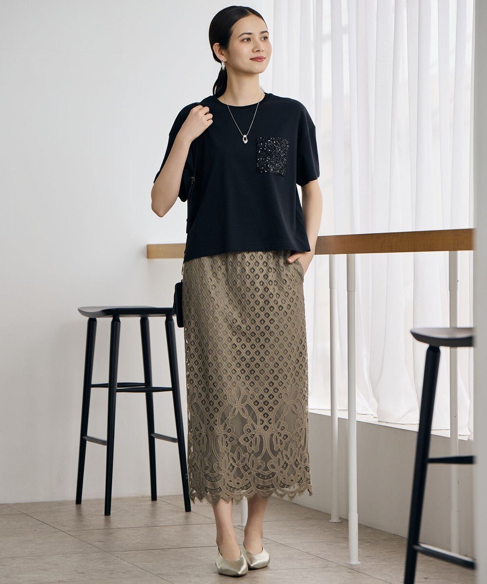 自由区 S スパングルポケットＴシャツ 