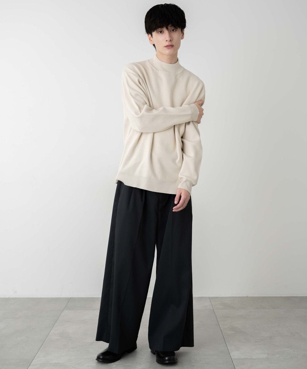 WEGO 【ユニセックス着用ITEM】ミラノリブモックネックプルオーバー 