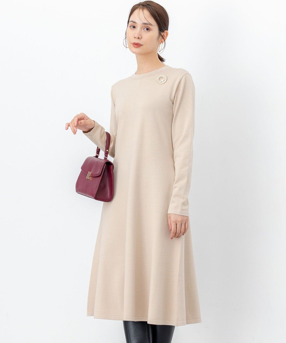 組曲 L シックフレアニットワンピース 