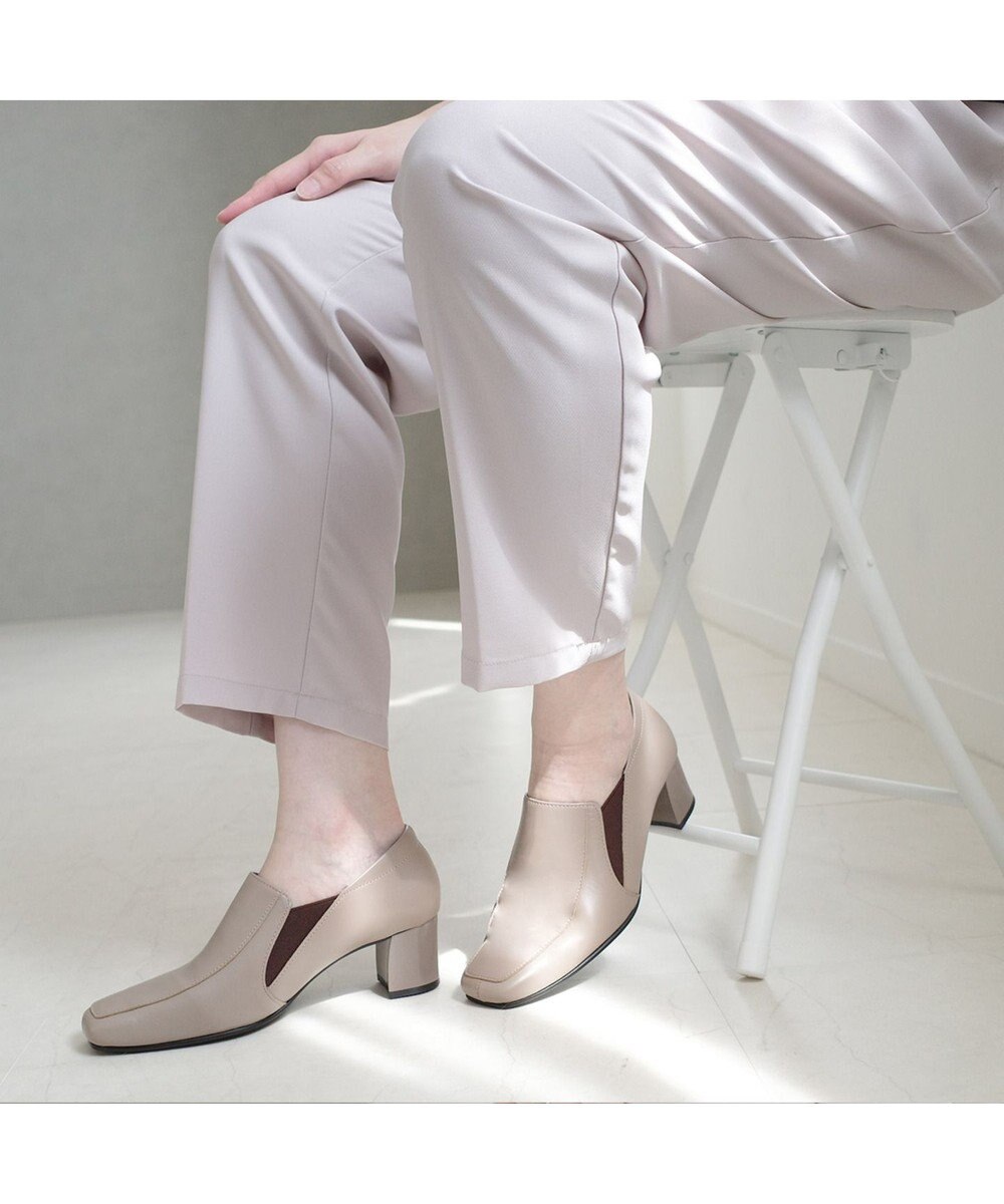 Pointer 日本製 本革甲深パンプス 