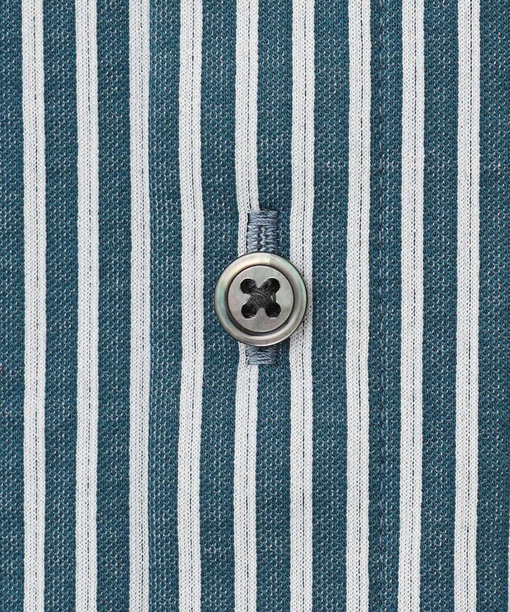 J.PRESS LADIES 【WEB限定】 ピンストライプジャージー バンドカラー カットソー 