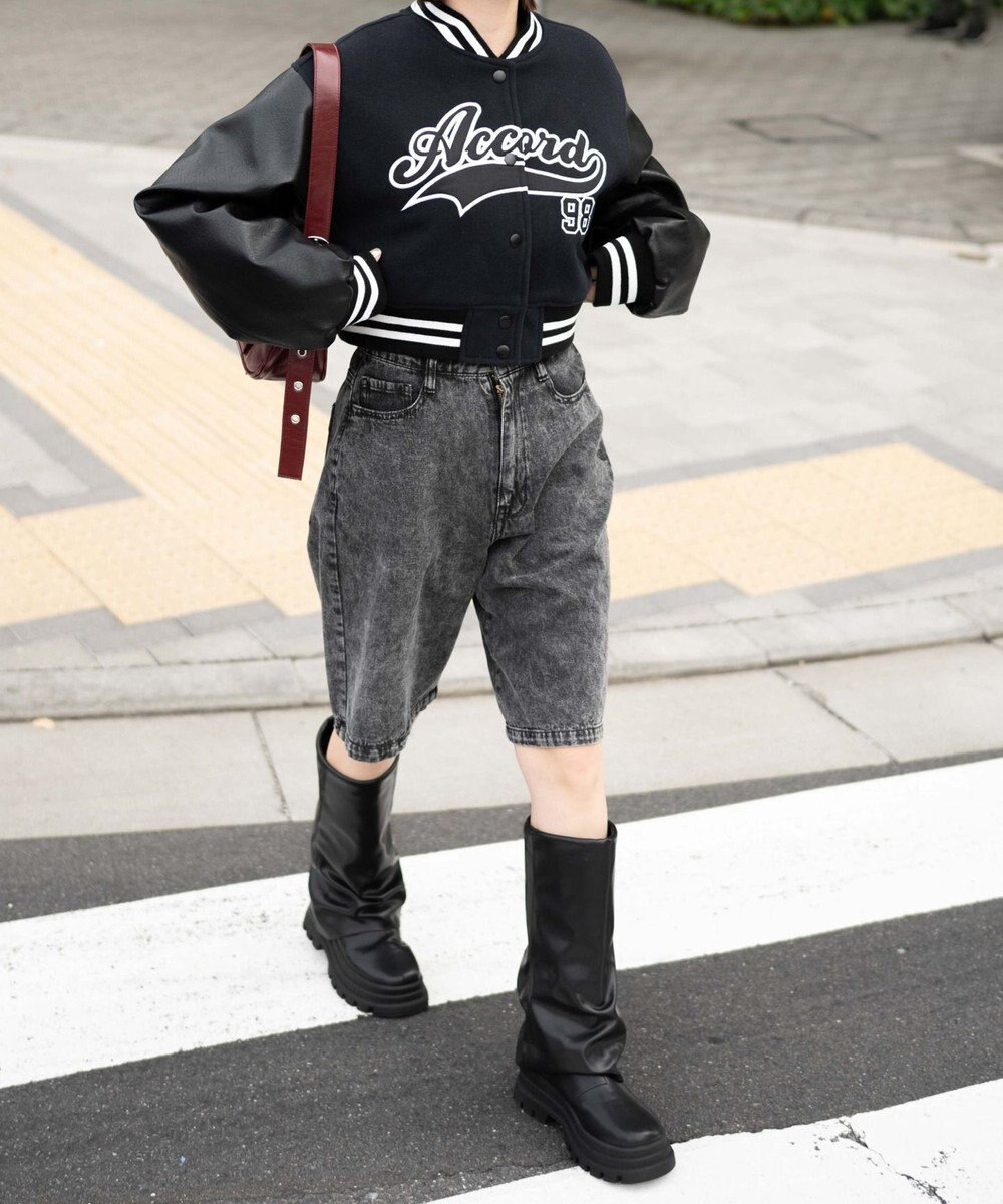 WEGO スタジアムロゴショートスタジャン 