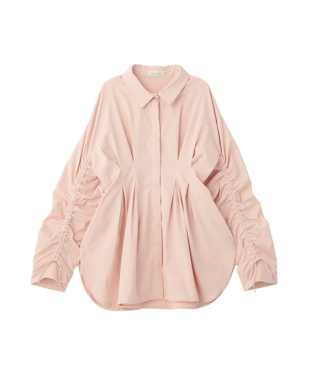 Green Parks 【WEB限定】ドロストシャーリングウエストタックシャツⅡ 