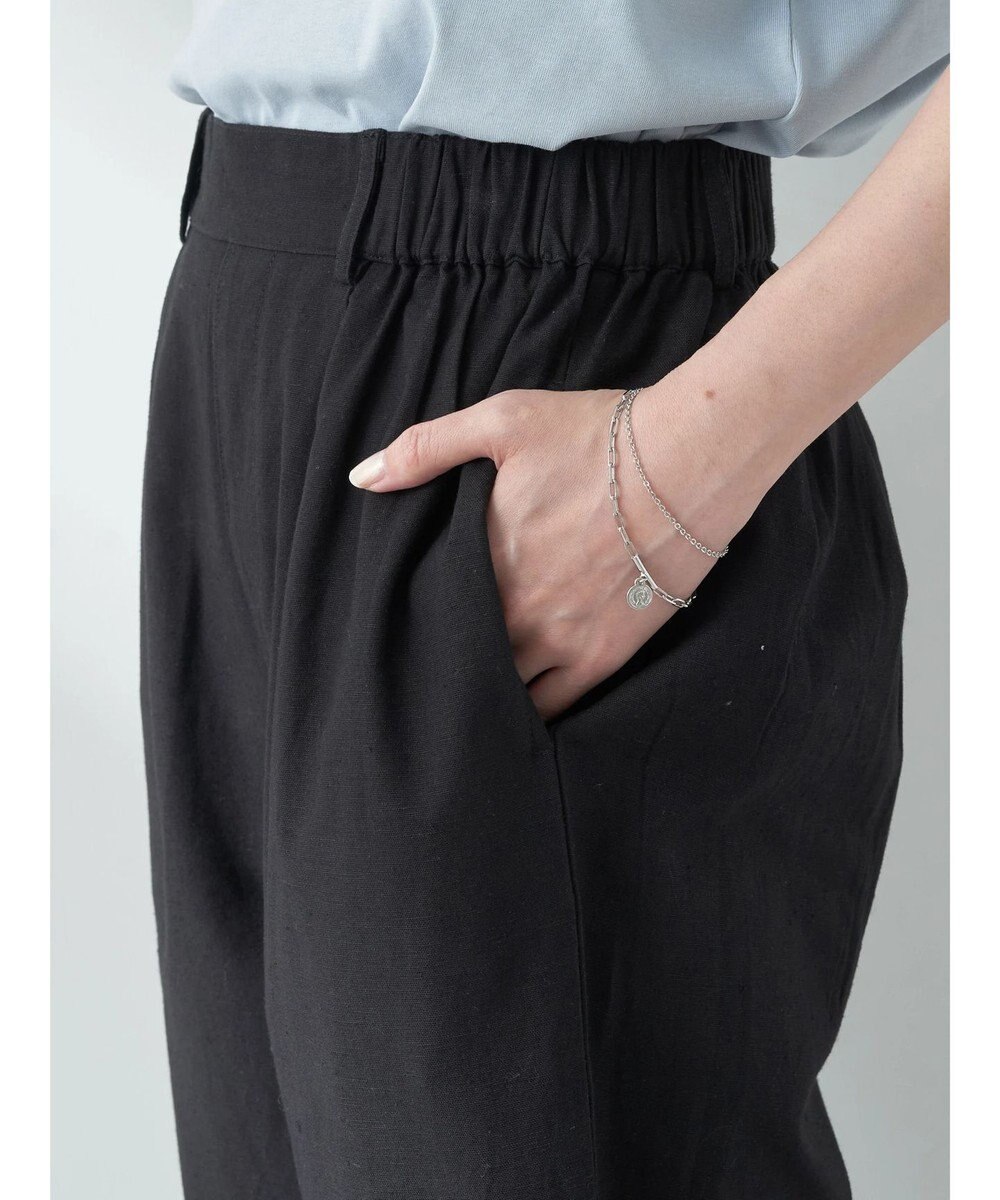 earth music&ecology 綿麻キャンブリッククロップドパンツ 