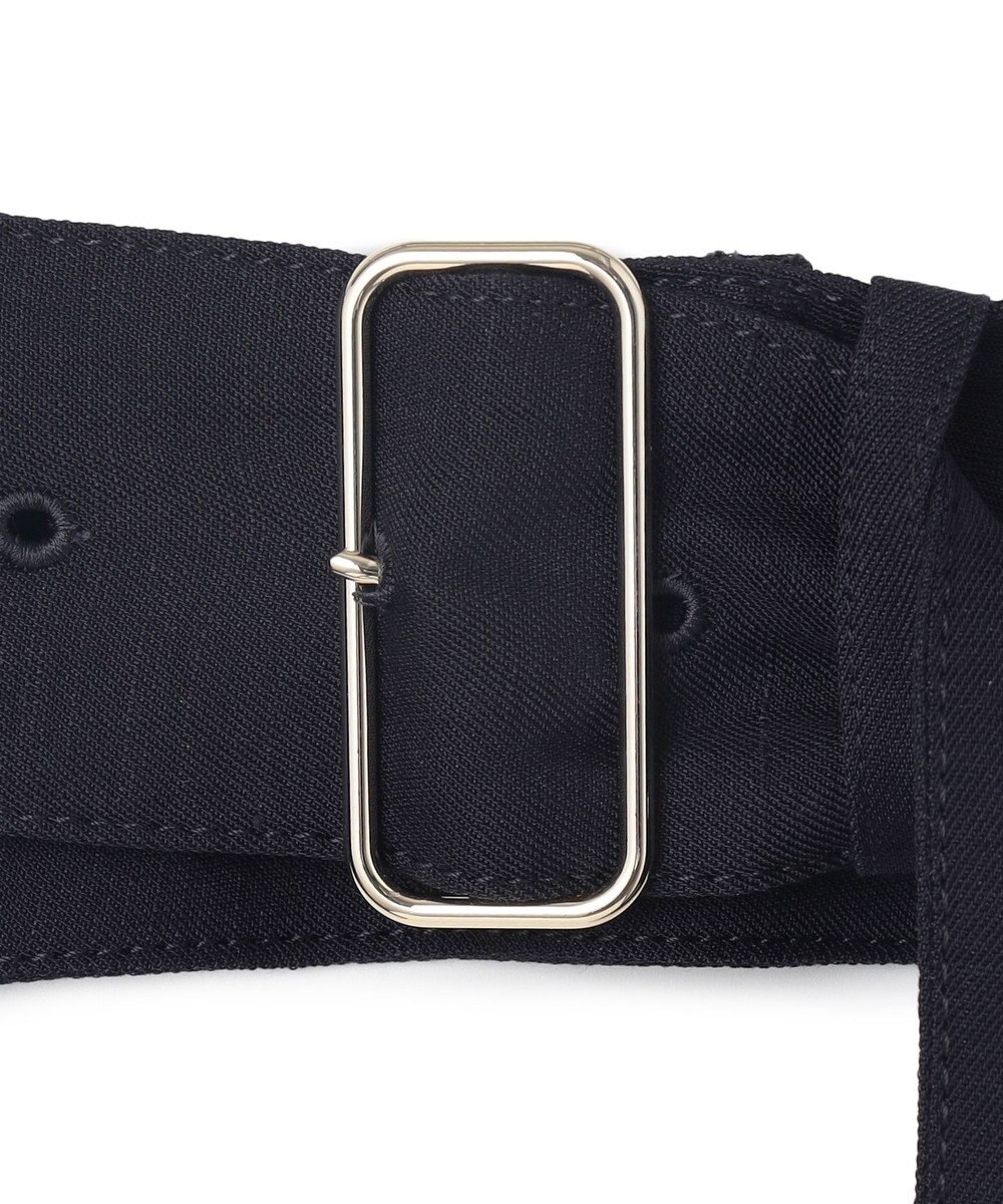 BEIGE， 【洗える】BERNARD / リネンワイドポケット付きラップベルト 