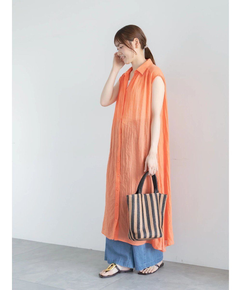 Te chichi シャンブレーボイルテントマキシワンピース 