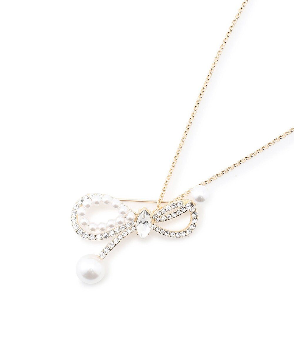 TOCCA 【八木アリサさん着用】SHAKE RIBBON 2WAY BROOCH NECKLACE ブローチネックレス 