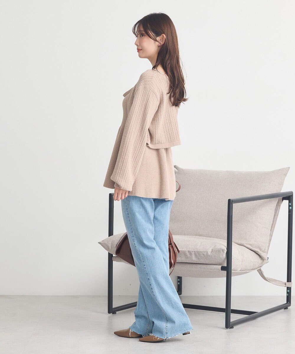 earth music&ecology 【SET ITEM】SET2点ショートボレロ＋ペプラムニットキャミ 