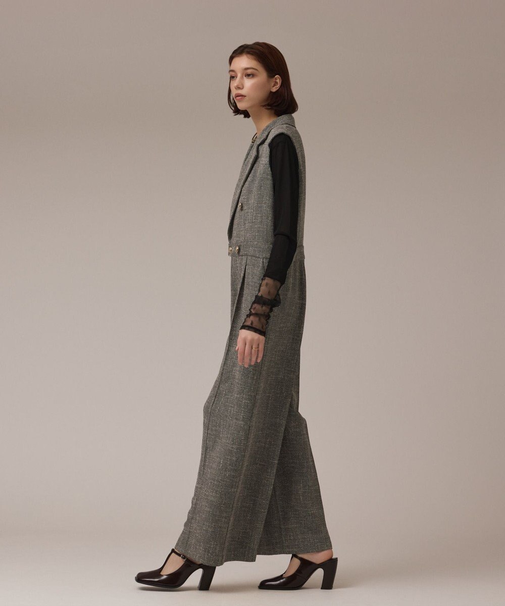 GRACE CONTINENTAL ツイードテーラーサロペット 