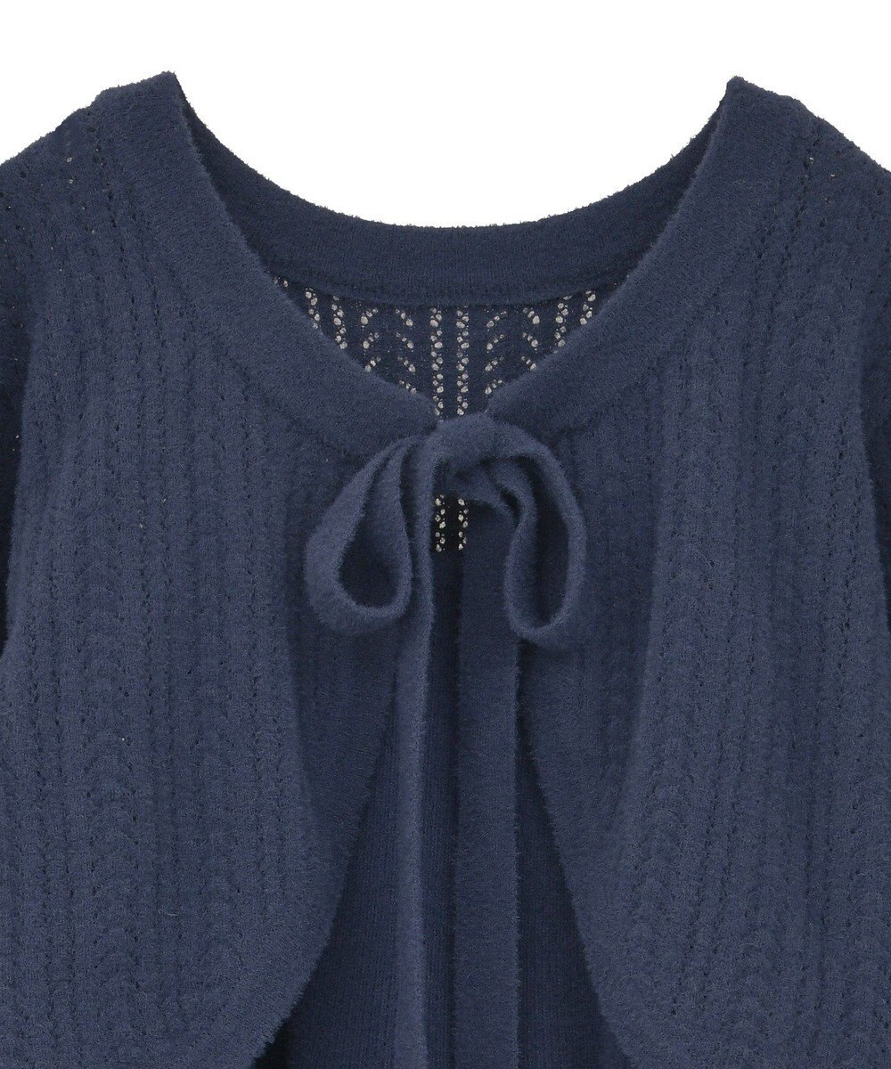 earth music&ecology 【SET ITEM】SET2点ショートボレロ＋ペプラムニットキャミ 