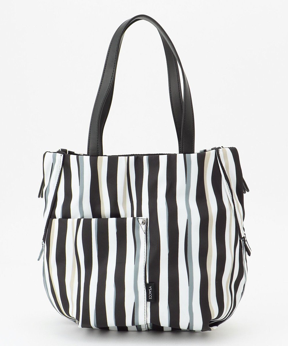 Y'SACCS 【ムック本掲載】ドローイングストライプ　ミニトートバッグ 