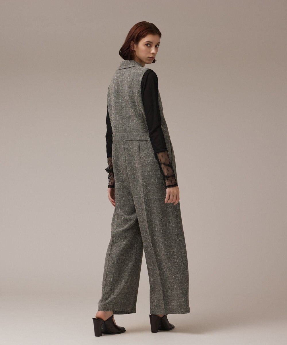 GRACE CONTINENTAL ツイードテーラーサロペット 