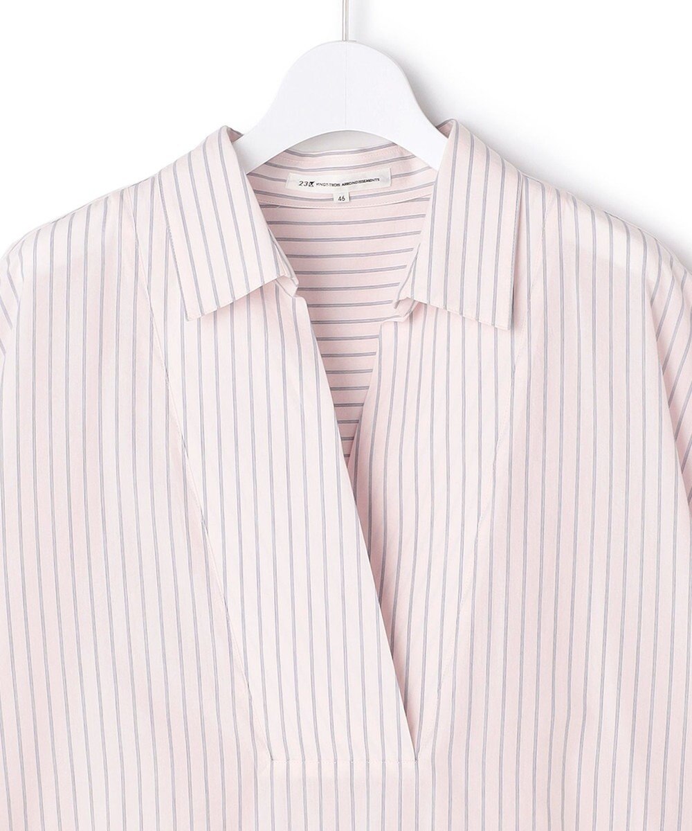 23区 L 【Lサイズ限定】リラックスシルエット スキッパーシャツ 