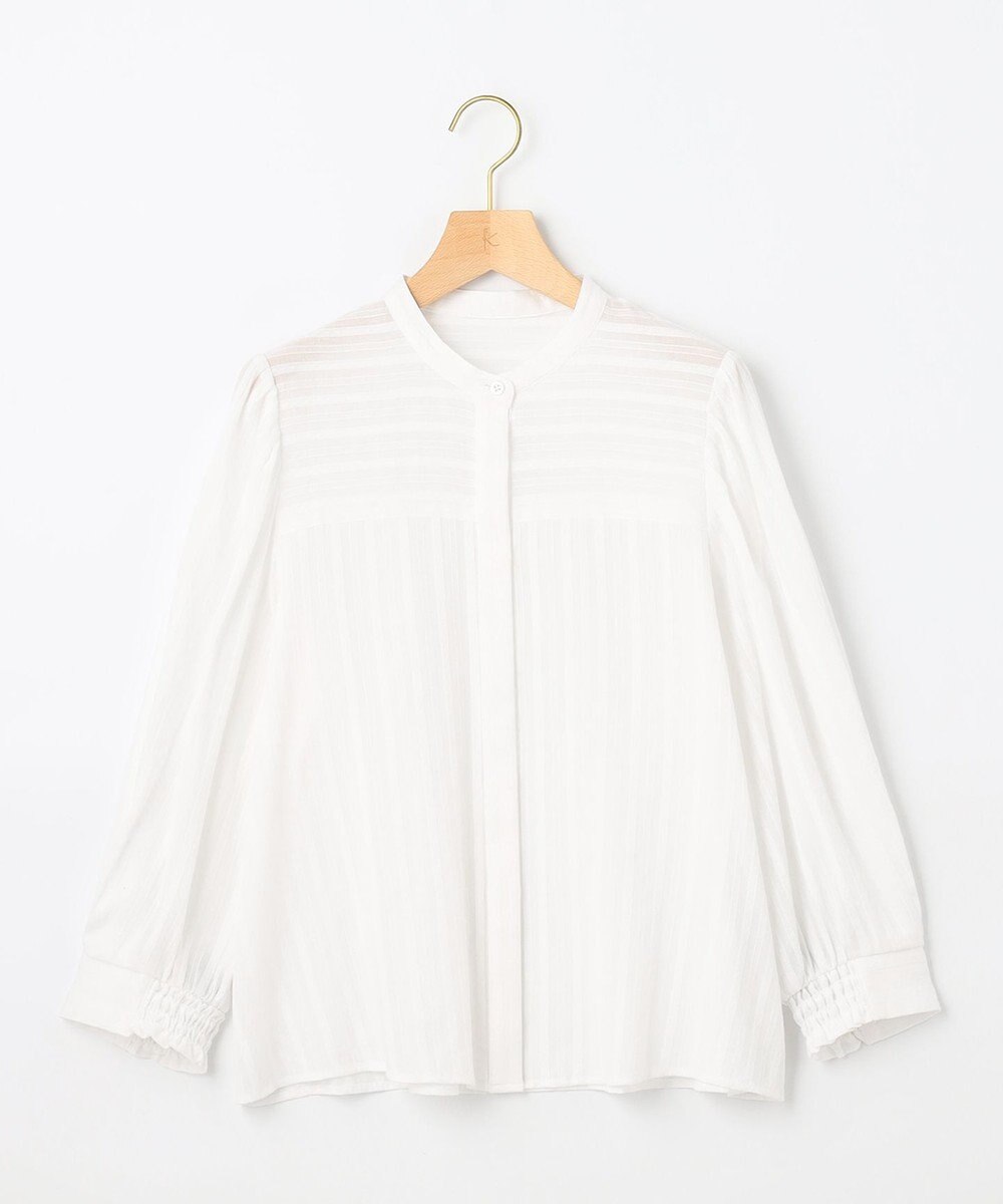 組曲 ドビーストライプ ブラウス 