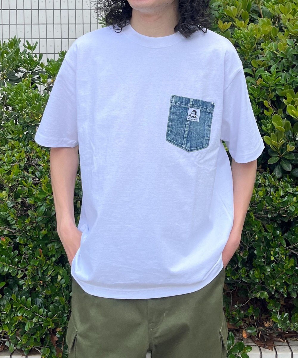 WEGO 【ユニセックス着用ITEM/MLサイズ展開】BENDAVISデニムポケットT（SS） 