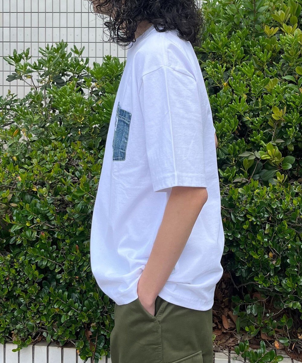WEGO 【ユニセックス着用ITEM/MLサイズ展開】BENDAVISデニムポケットT（SS） 