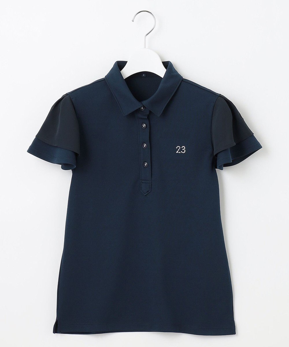 23区GOLF フェミニン＆エレガント【WOMEN】レイヤースリーブシャツ 